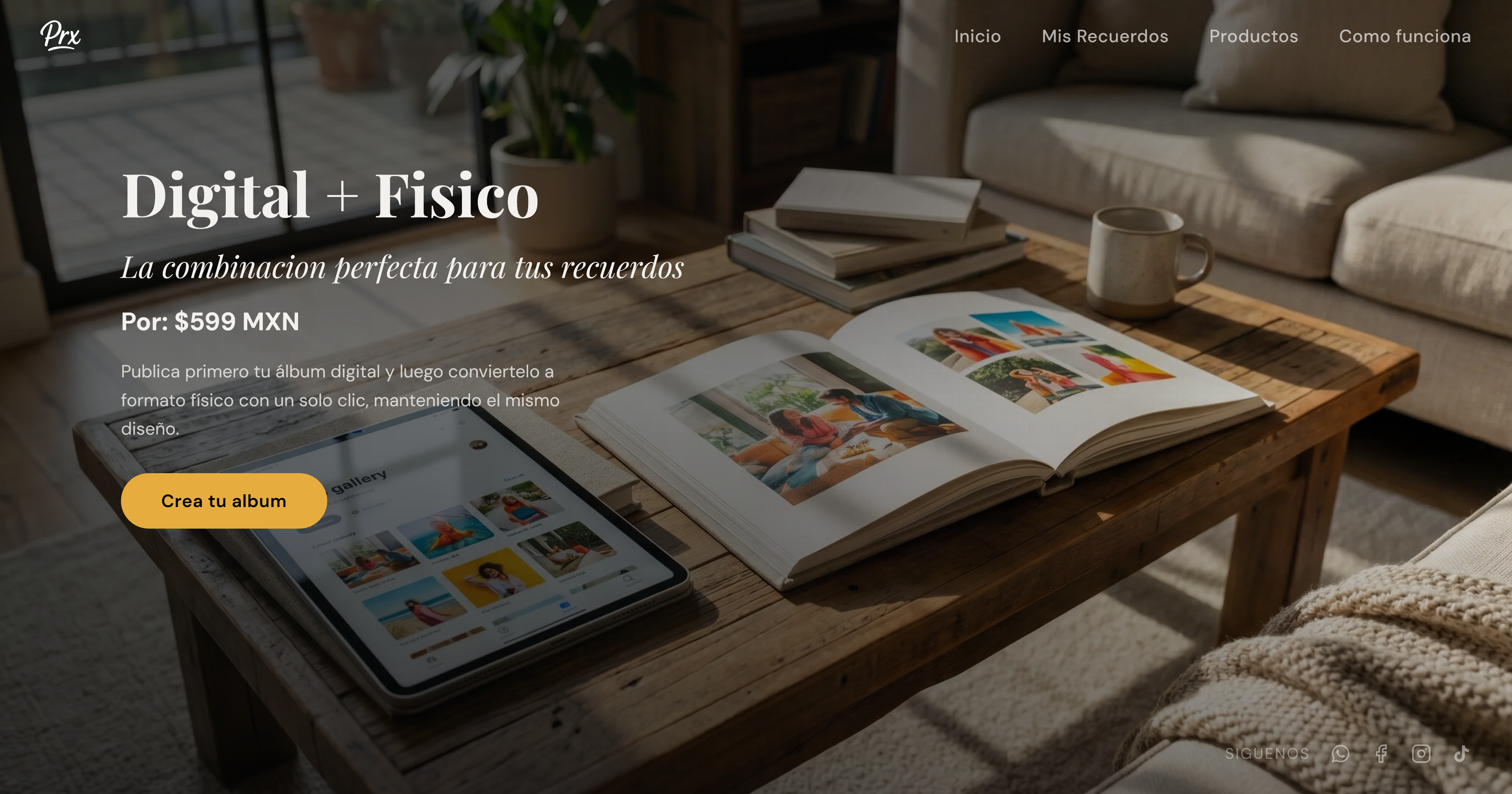 Albumes Digitales y Fisicos | PRX Creations